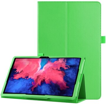 Stand flip sleepcover hoes - Lenovo Tab P11 Pro - Groen