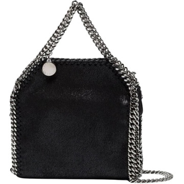 Stella McCartney Chique Zwarte Whipstitch Kleine Tote Stella McCartney , Black , Dames - ONE Size