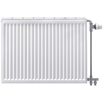 Stelrad Compact All In paneelradiator 40x40cm type 11 270watt 4 aansluitingen Staal Wit glans