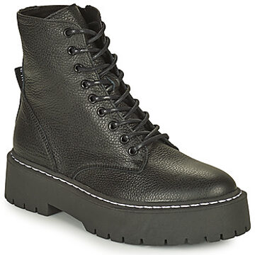 Steve Madden Skylar dames veterboot - Zwart - Maat 39