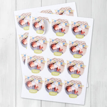 Stickers voor bedankjes Rond (set van 24)