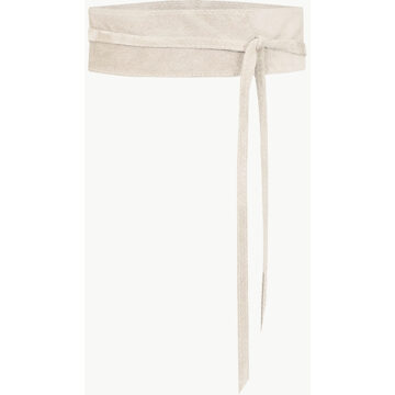 Suede Wikkelriem Light Beige