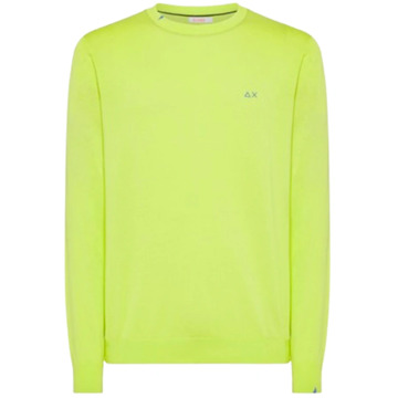 Sun68 Lime Ronde Hals T-shirt Sun68 , Green , Heren - 2Xl,Xl,3Xl