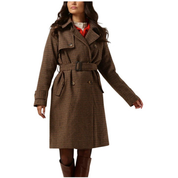 SUNCOO Bruine Trenchcoat Eden Suncoo , Brown , Dames - L,M,S,Xs