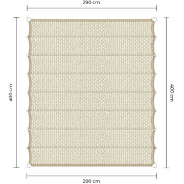 Sunfighter Wavesail ivoor 2,9x4m.