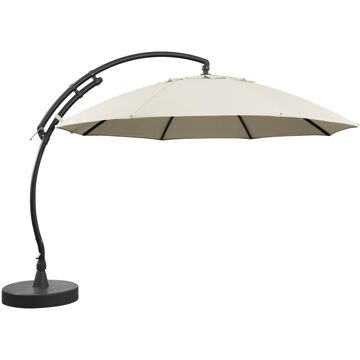 Sungarden Zweefparasol Met Voet Easy Sun Xl Beige Ø375cm