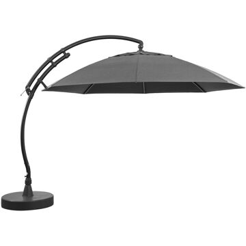 Sungarden Zweefparasol Met Voet Easy Sun Xl Titanium Ø375cm