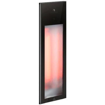 Sunshower Pure Mat Zwart Infrarood Inbouwapparaat 19.9x61.9x10 cm Half Body Aluminium Mat Zwart Sunshower