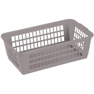 SunWare Basic opbergmandje klein grijs - 25,7 x 15 x 8,1 cm