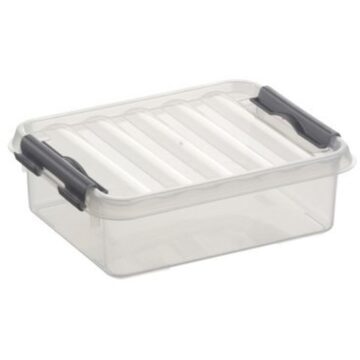 SunWare Q-line Opbergbox 1 Ltr Transp. Opbergboxen