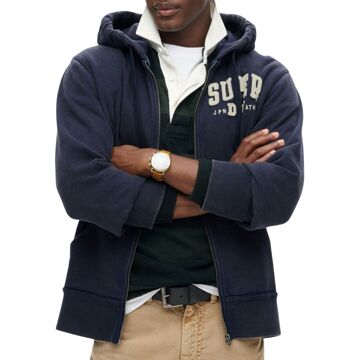 Superdry Vintage Athletic Ziphood Vest Heren - M