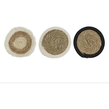 Svenska Living Placemat Ø17cm zeegras/katoen bruin