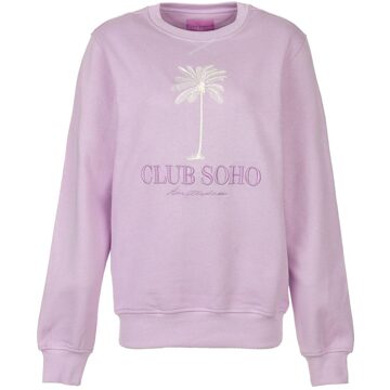 Sweater Under The Palms  lila Paars - XS,S,M,L,XL,