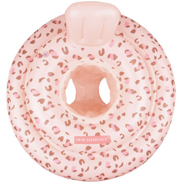Swim Essentials Baby Zwemzitje Roze Panterprint 0-1 jaar Multikleur
