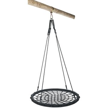 Swing King nestschommel 100 cm polytheen zwart