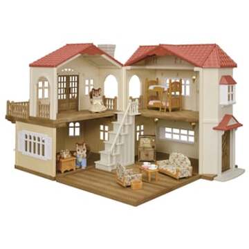 Sylvanian Families ® Townhouse met licht geschenkset - Saffraan en Ralph Walnut Kleurrijk