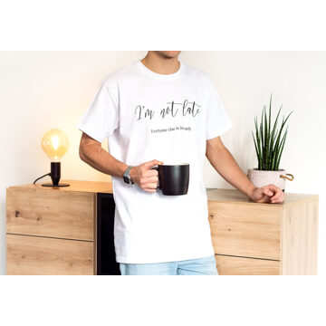 T-shirt mannen wit XL