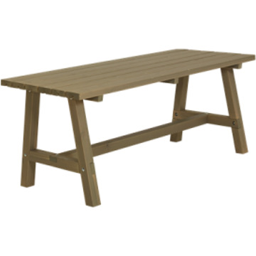 Tafel vuren - Country gegrond grijsbruin 75 x 177 x 72 cm