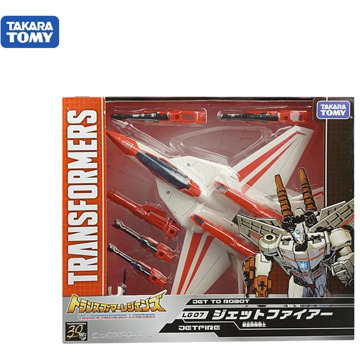 TAKARA TOMY Transformers LG07 CAR Metal Part 25CM Jetfire Skyfire Autobots Action Figure Deformation Robot Children Gift Toys