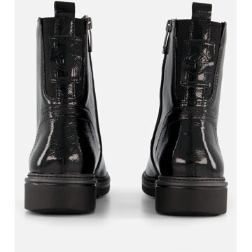 Tamaris Comfort - Veterschoenen Hoog Zwartlak Zwart lak - 38