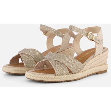 Tamaris Sandalen Touwzool Goudkleur - 37