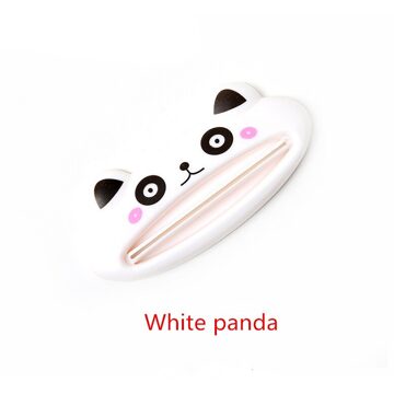 Tandpasta Squeezer Koreaanse Creatieve Cartoon Handleiding Tandpasta Knijper Lui Cosmetische Gezichtsreiniger Knijper wit panda