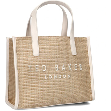 Ted Baker Beige Schoudertas met Witte Details Ted Baker , Beige , Dames - ONE Size