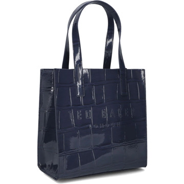 Ted Baker Blauwe Lederlook Handtas Reptcon Ted Baker , Blue , Dames - ONE Size