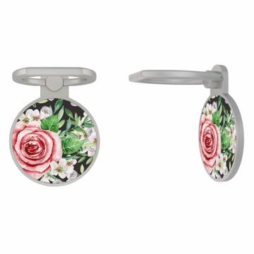 Telefoon houder ring zilver - Rose story | Telefoonhouder / Telefoon standaard | Universeel | Casimoda