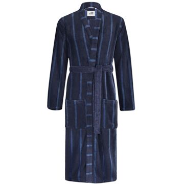 Ten Cate Badjas Heren Navy Blue Stripe-XXL Navy Stripe - XXL