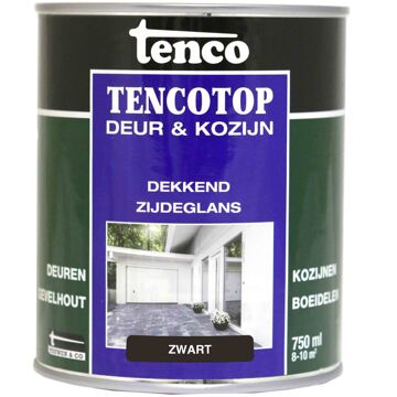 Tenco tencotop deur & kozijn dekkend zijdeglans zwart - 750 ml