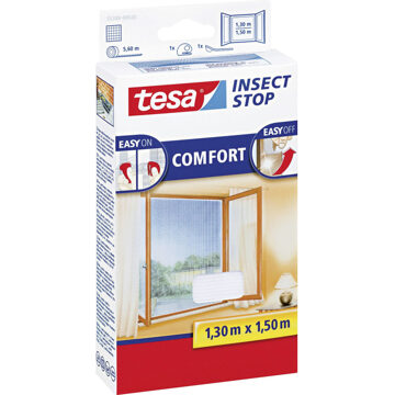 tesa 1x Tesa vliegenhor/insectenhor wit 1,3 x 1,5 meter - Vliegengordijnen