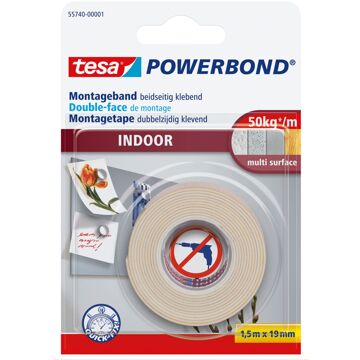 tesa Dubbelzijdige plakband tesa foam 19mmx1,5m