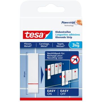 tesa Dubbelzijdige powerstrip Tesa tegels en metaal 3kg