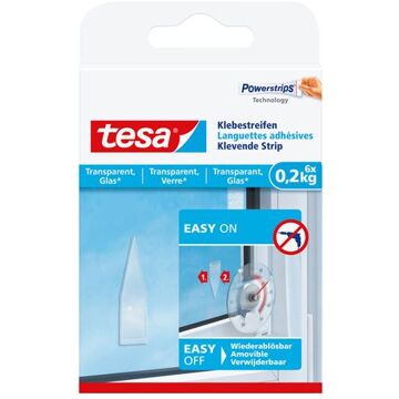 tesa Dubbelzijdige powerstrip Tesa transparant 0.2kg