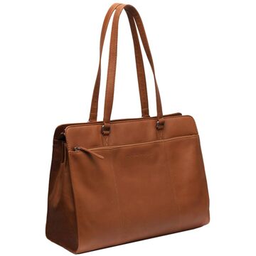 The Chesterfield Brand Fidenza Shopper cognac damestas - H 30 x B 40 x D 17 cm