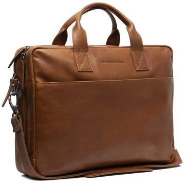 The Chesterfield Brand Frazer - Leren Laptoptas tot 15 inch - Cognac Bruin