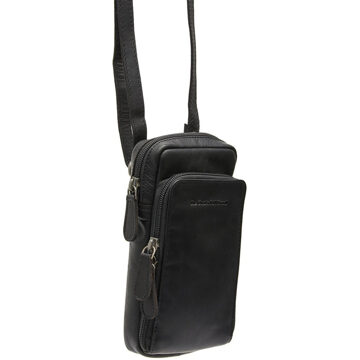 The Chesterfield Brand Valdes Telephone Bag black Zwart - H 20 x B 10 x D 4