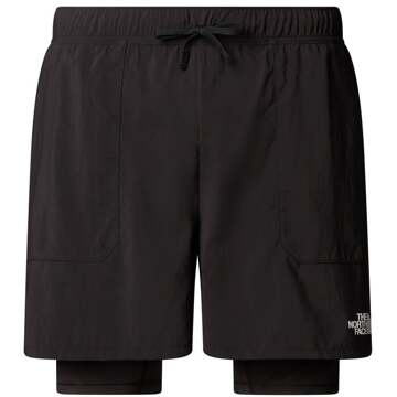 The North Face Sunriser 2in1 6in Hardloopshorts Heren-Zwart - XS