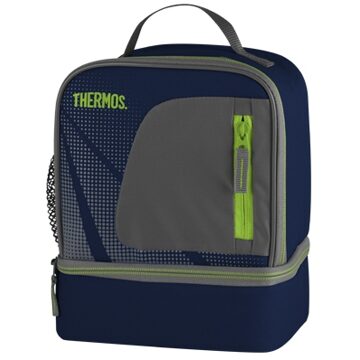 Thermos koeltas blauw 19 x 23 cm - Koeltas