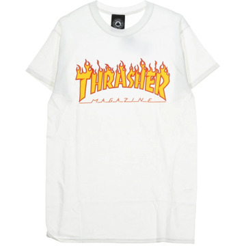 Thrasher – FLAME T-SHIRT – WHITE