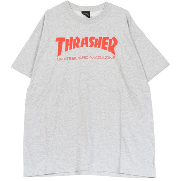 Thrasher Skatemag Tee Heren T-shirt Grijs/rood Thrasher , Gray , Heren - 2Xl,Xl,L,M,S