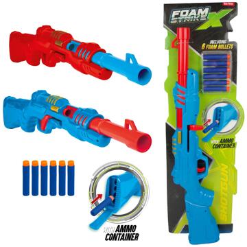 Toi-Toys Foam Strikex Geweer met 6 foampijlen verschillende