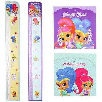 Toi-Toys Groeimeter Shimmer & Shine Meisjes 60-150 Cm Blauw