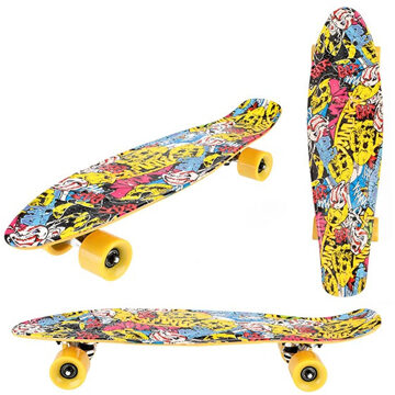 Toi-Toys Toi Toys Skateboard Cool print Skul 60cm multi