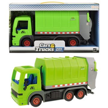 Toi-Toys vuilniswagen groen 33cm