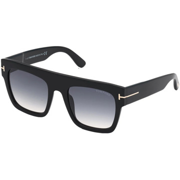 Tom Ford Zwart/Grijs Zonnebril Renee Tom Ford , Black , Dames - 52 MM