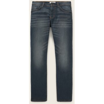 Tom Tailor straight fit jeans Marvin mid stone wash denim Blauw - 29-32