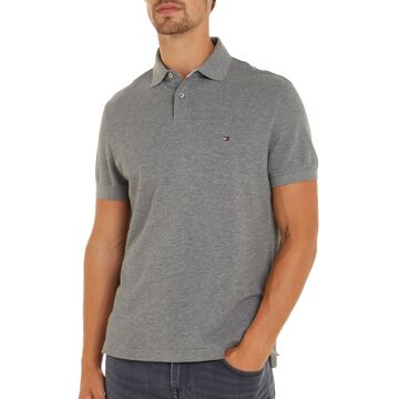 Tommy Hilfiger 1985 Regular Fit polo - grijs melange - Medium Grey Heather -  Maat: M