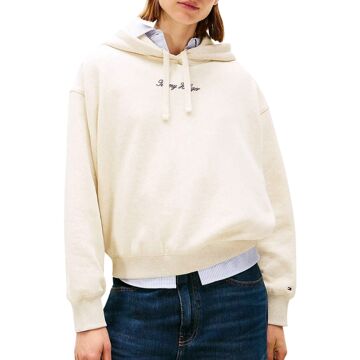 Tommy Hilfiger Classic Script Fleece Hoodie Dames - L